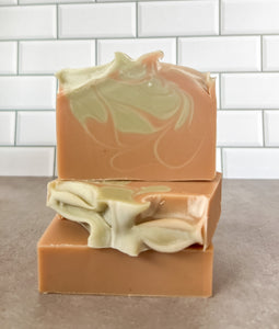 Single Soap with a Wood Soap Saver Soap Dish